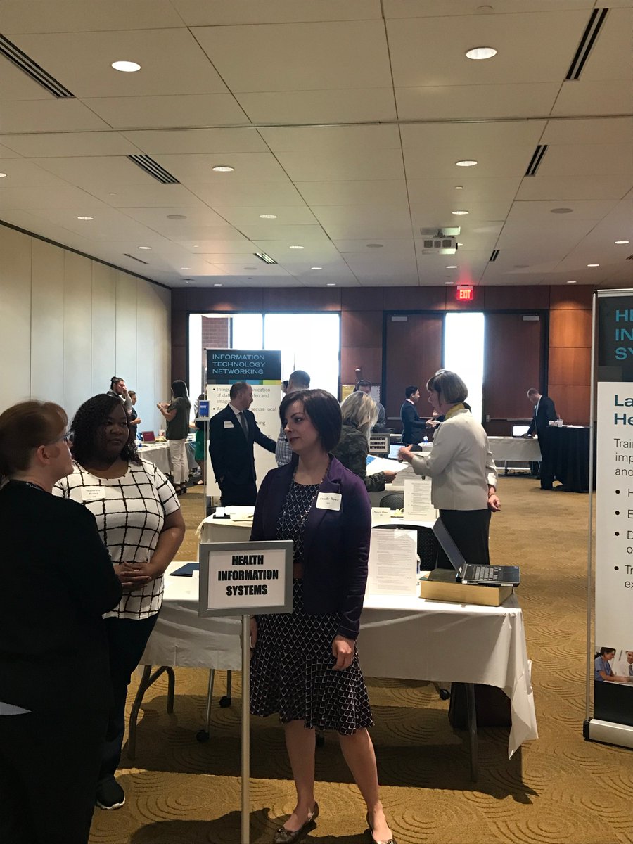 JCCC_HCIS's tweet photo. HCIS students meeting with employers at last week's Reverse Career Fair! https://t.co/r13LMHY9CA