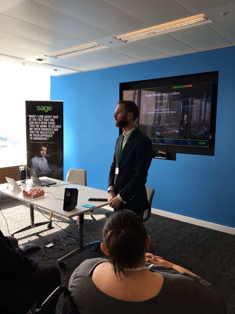 juliawedgwood's tweet photo. #sageroadshows finale started off by @cameronjohn74 introducing our #horizontalpartners #partnerifchoice https://t.co/4YYDuix8WU