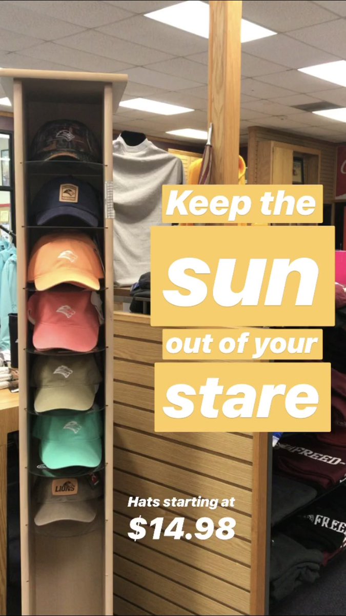 fhubookstore's tweet image. Summer is on the way! Pick up an FHU hat from The Bookstore to help you gear up for warmer and brighter days!☀️ #FHU 🦁📚
fhubookstore.com
📸: starting at $14.98