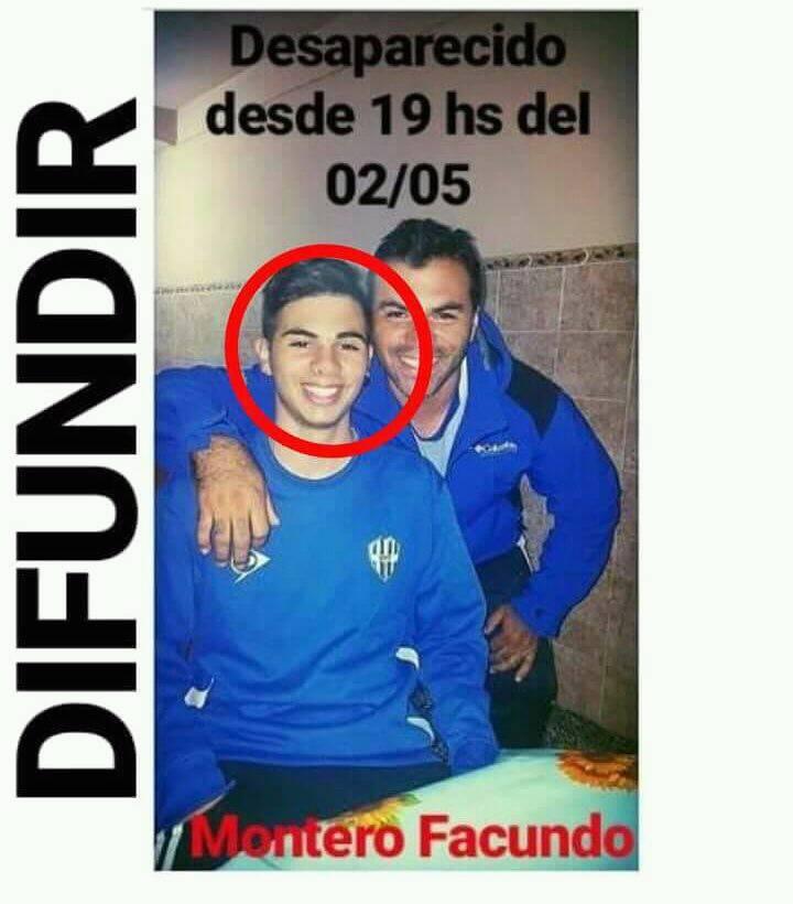 AlboMiVida_web's tweet photo. Facundo Montero está desaparecido. Cualquier información llamar al 387 402-3102 o al 911
#Difundir #RT https://t.co/DbOxpByINM