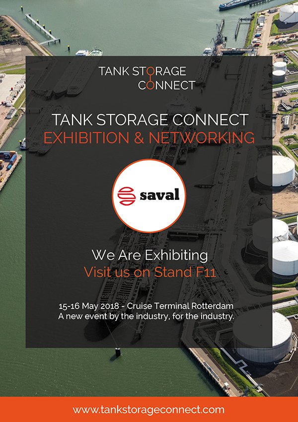 Saval_SK's tweet photo. Wij zijn aanwezig op de @TankStorConnect op 15 en 16 mei in Rotterdam. Bezoek ons op stand F11! Toegang tot de beurs is kosteloos, inschrijven kan via de website: https://t.co/Z0L4HV0D8f https://t.co/0CJSJEK94I