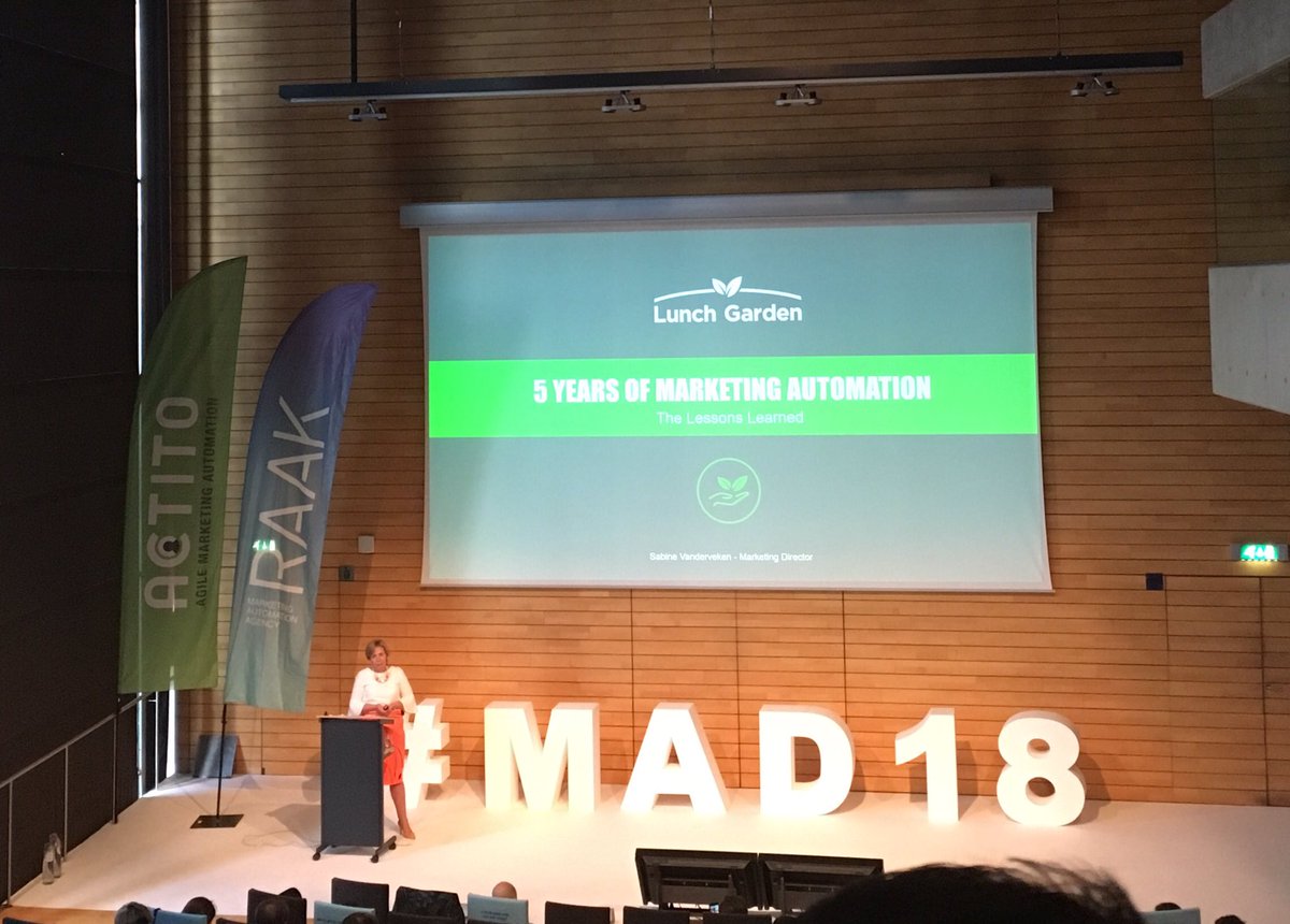 LauraneColignon's tweet photo. 5 years of Marketing Automation for #Lunchgarden : do vs don't #MAD18 #ACTITO https://t.co/S4Ji993UOU