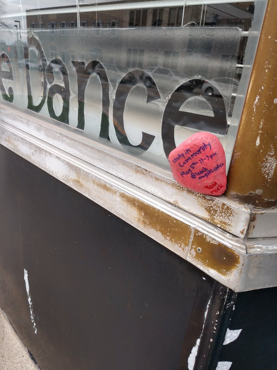 ZoeRucinsky's tweet photo. I hid a rock last night! Have you found one yet?? @UICoshkosh @CommunitiesONHS @NORTH_STUCO @B1047vegas @verveacu @CityofOshkosh #UnityInCommunity #HiddenRocks https://t.co/1J1ap4anya