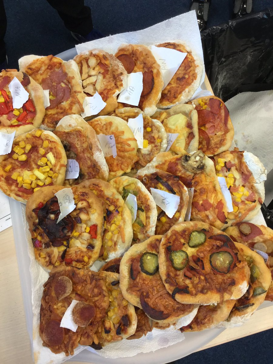 Y4MapleClass's tweet photo. This morning, we made PIZZAS! 🍕 and then this afternoon we gobbled them all up!! 😁 https://t.co/GQ7ko4dqKK