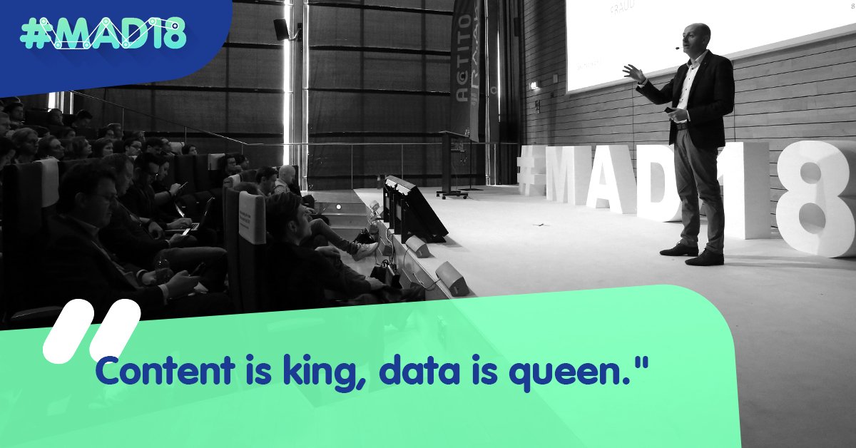 Filip Lauweres van IgnitionOne legt de link tussen personalised messaging en marketing automation. #MAD18 #marketingautomation