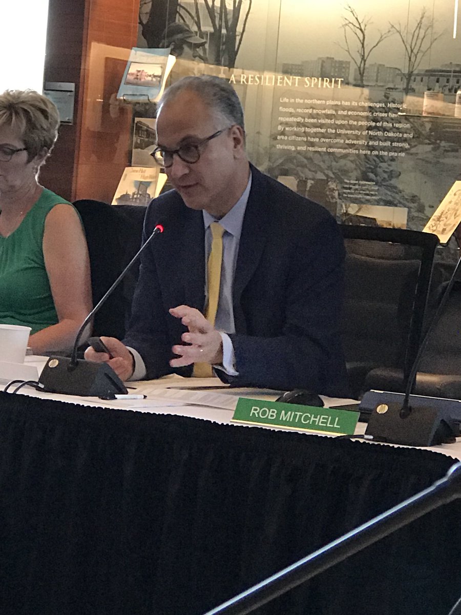 JimPoolman's tweet photo. At the @UND_Alumni meeting listening to @MarkKennedyUND talk about the great things happening at @UofNorthDakota .  It’s a great day at UND!  #UNDProud https://t.co/QwHXix2vQ7