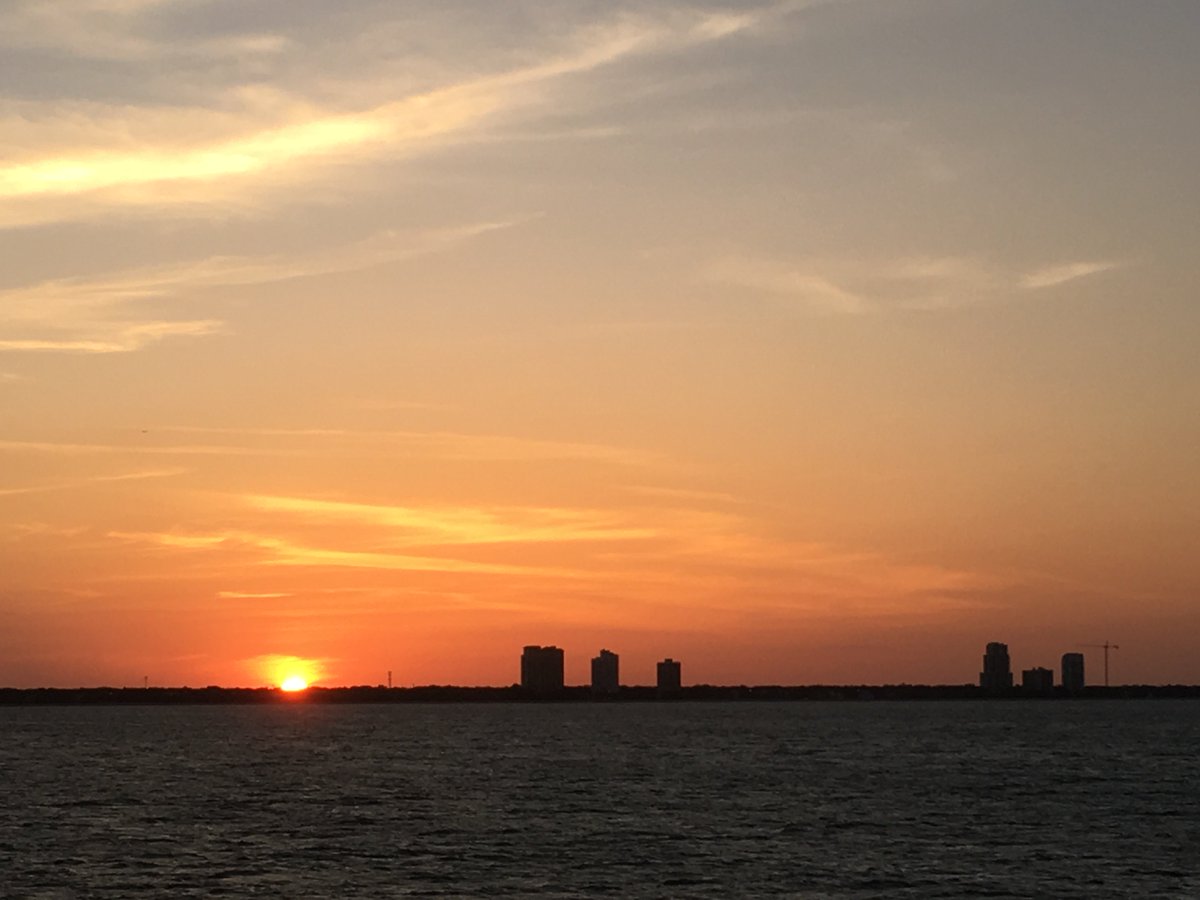 TeamAAC's tweet photo. The view from #TeamAAC #CSWeek2018 sunset cruise - our clients deserve only the best! https://t.co/bAh3FWB204