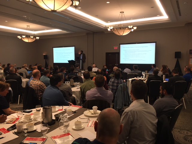CreatechCa's tweet photo. .@CreatechGroup presenting with @TorontoComms this morning at #CanMUG #gomaximo #toronto https://t.co/w5dMB8VymJ