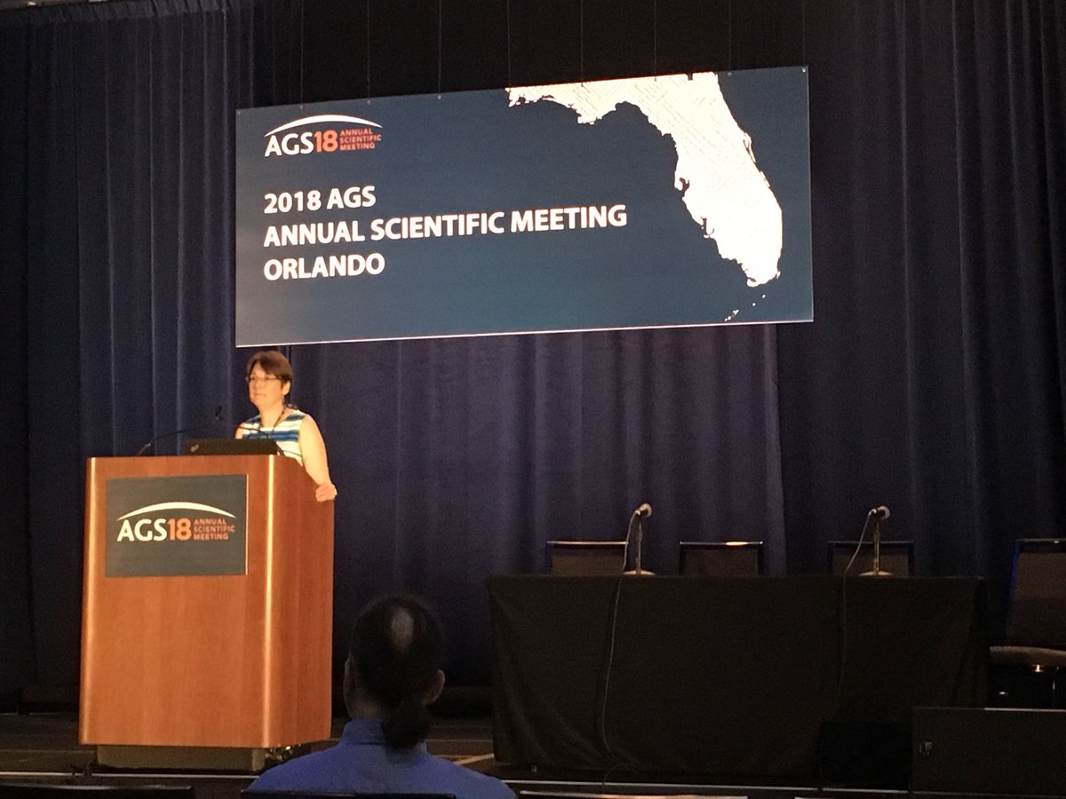 troenb's tweet photo. @AmerGeriatrics #AGS #AGS18 Cathleen Colon-Emeric delivering plenary presentation at American Geriatrics Society Annual Scientific Meeting on osteoporosis screening in men. https://t.co/xxzjFvgEc8