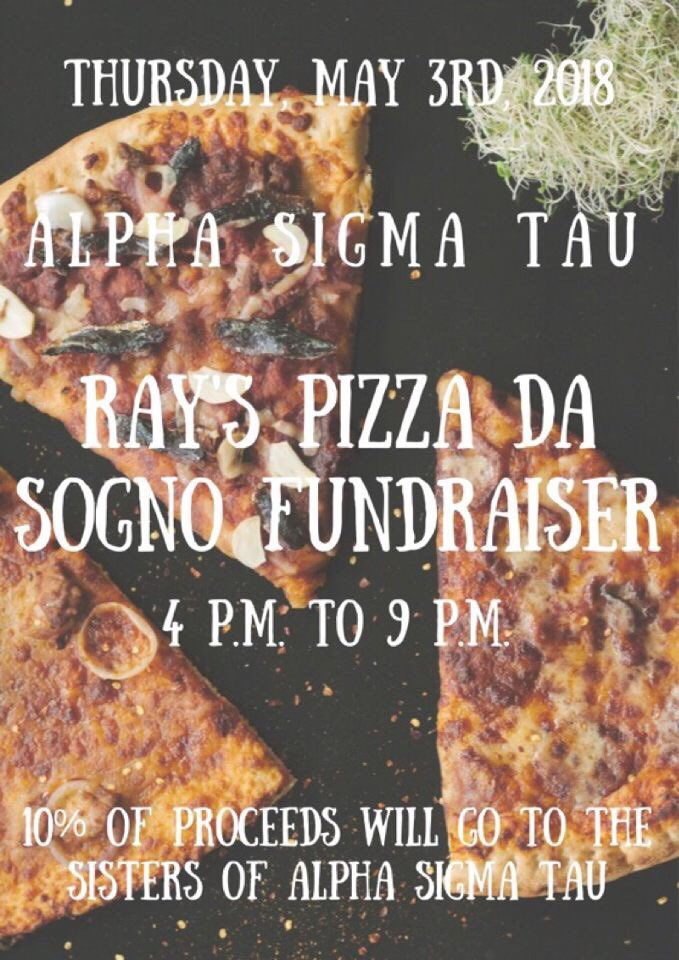 Kutztown_cpc's tweet photo. Help support AST at Ray’s Pizza tonight from 4-9! https://t.co/NBcOfbmN4l
