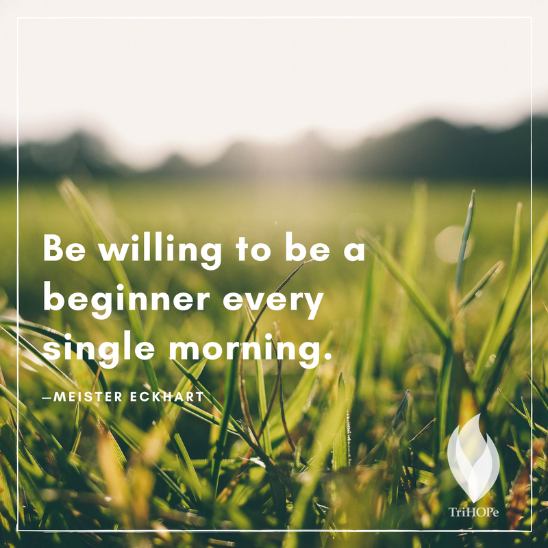 TrihopeMichigan's tweet photo. Be willing to be a beginner every single morning. —Meister Eckhart #teachable #freshstart #beabeginner #hopehealingfreedom https://t.co/DEGq9FJsjH