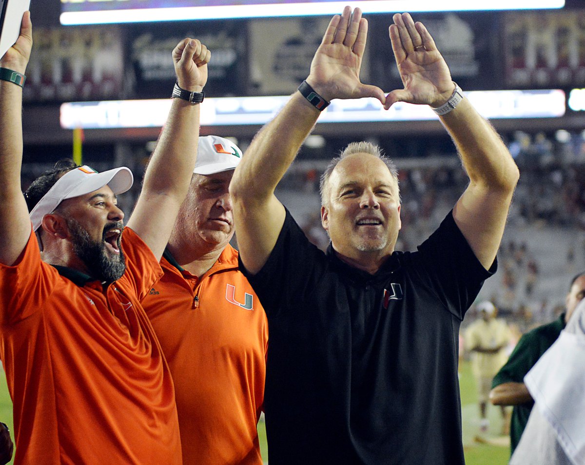 _JoshRWhite's tweet photo. The Miami Hurricanes have extended the contract of Mark Richt through the 2023 season. Richt has posted a 19-7 record in two seasons at UM. Miami appeared in the ACC Championship Game for the first time and played in the Orange Bowl for the first time since 2004. #PressBoxUM https://t.co/ea0Cpzz6a4