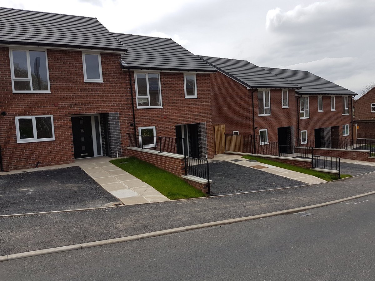 Handovers!  Delighted to take handover of the first competed units at out Hazelhurst scheme in Ashton.  Made possible with funding from <a href="/HomesEngland/">Homes England</a>