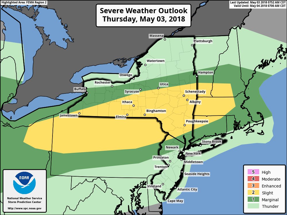 [Today] Scattered showers and thunderstorms are possible this afternoon ...