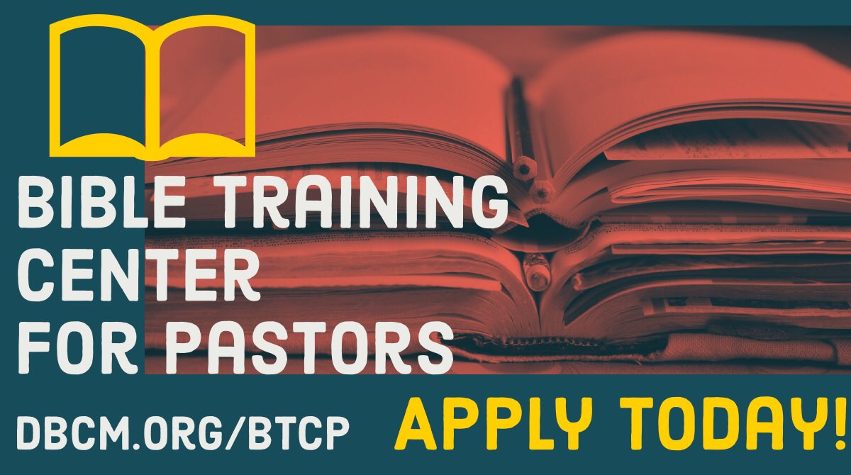 SERVEMissions's tweet photo. Join us for a 2 year equipping program that will help you think biblically and theologically.  The Bible Training Center for Pastors program at Denton Bible Church is accepting applications now through May 15th! https://t.co/hXFtT6F2Vv https://t.co/WBoMlLOK0w
