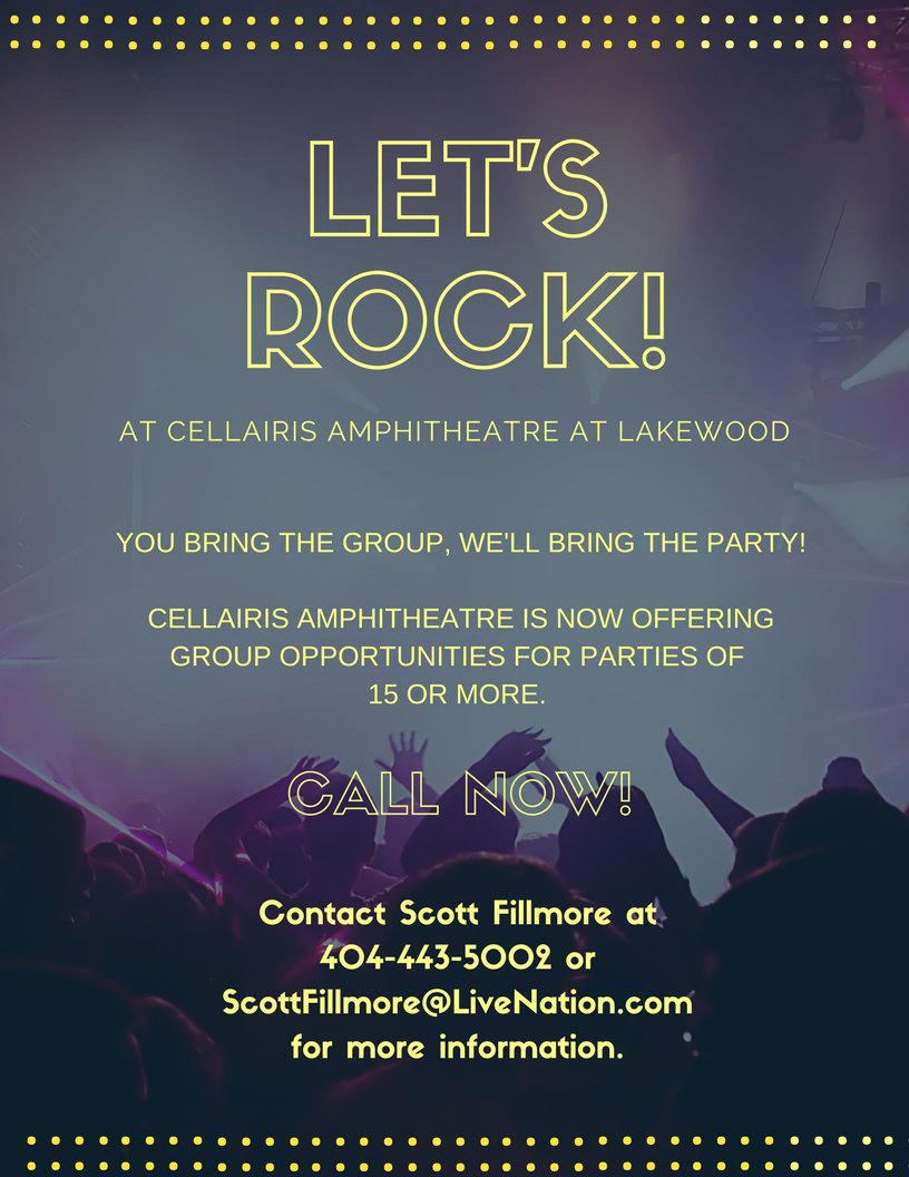 LNatlVIP's tweet image. Grab your squad and come rock out with us at Cellairis Amphitheatre at Lakewood!