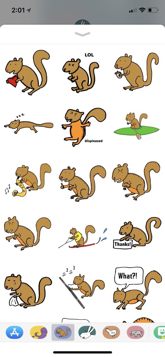 Happy Squirrels Stickers for #iOS in the #AppStore tweet media