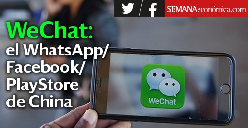 SEMANAeconomica's tweet photo. [#Blog] Tras su reciente visita a China, Pablo Espinel, fundador y CEO de Blue South Business Group, cuenta qué es WeChat, una aplicación muy popular en el país asiático, en #AsiaLight https://t.co/QMD2mDWLal https://t.co/MjvvDPKHEc