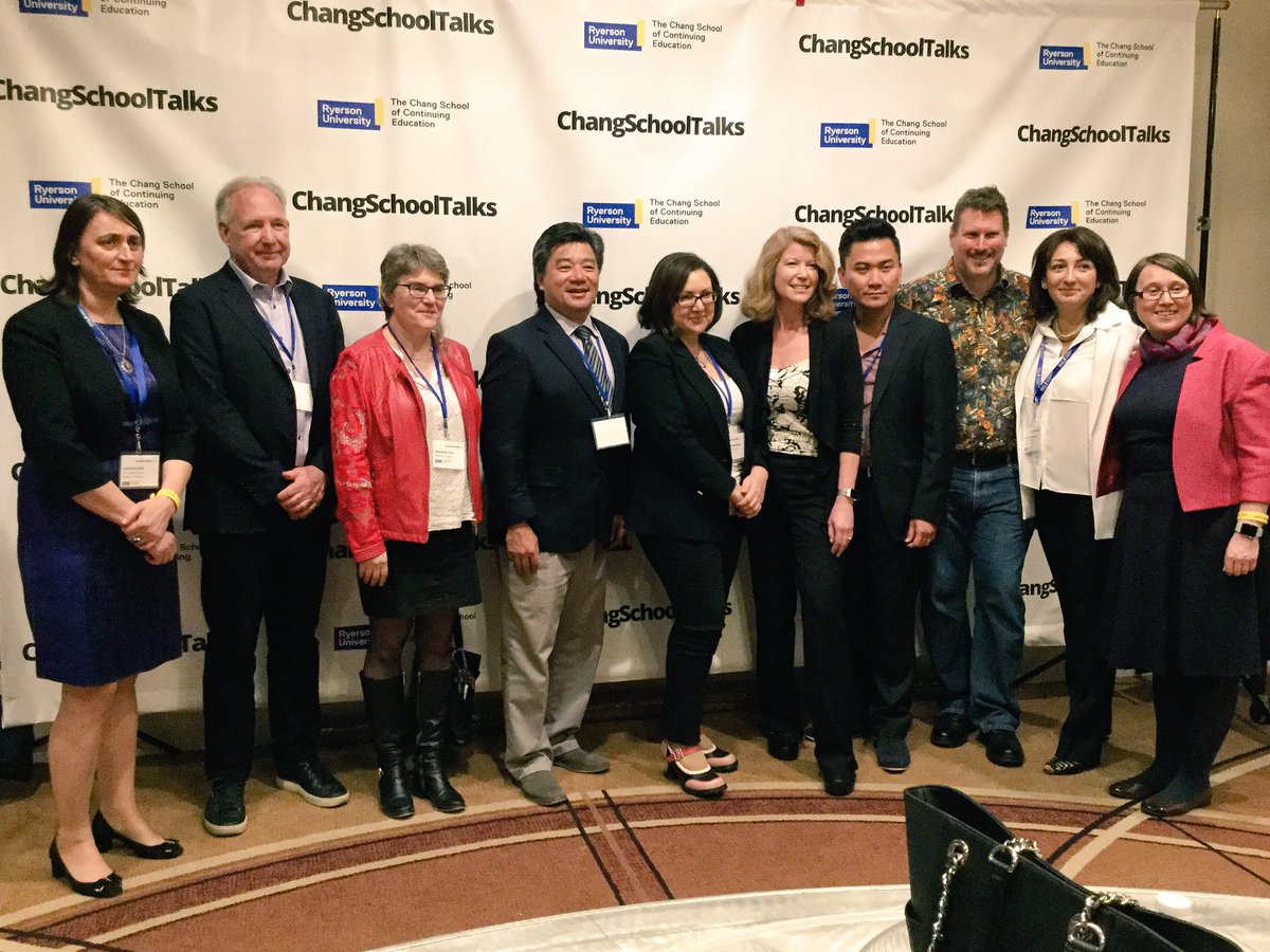 ChangTalks's tweet image. The #KeynoteSpeakers give their final thoughts on the takeaways from today&apos;s #ChangSchoolTalks event on #SeriousGames and pose.