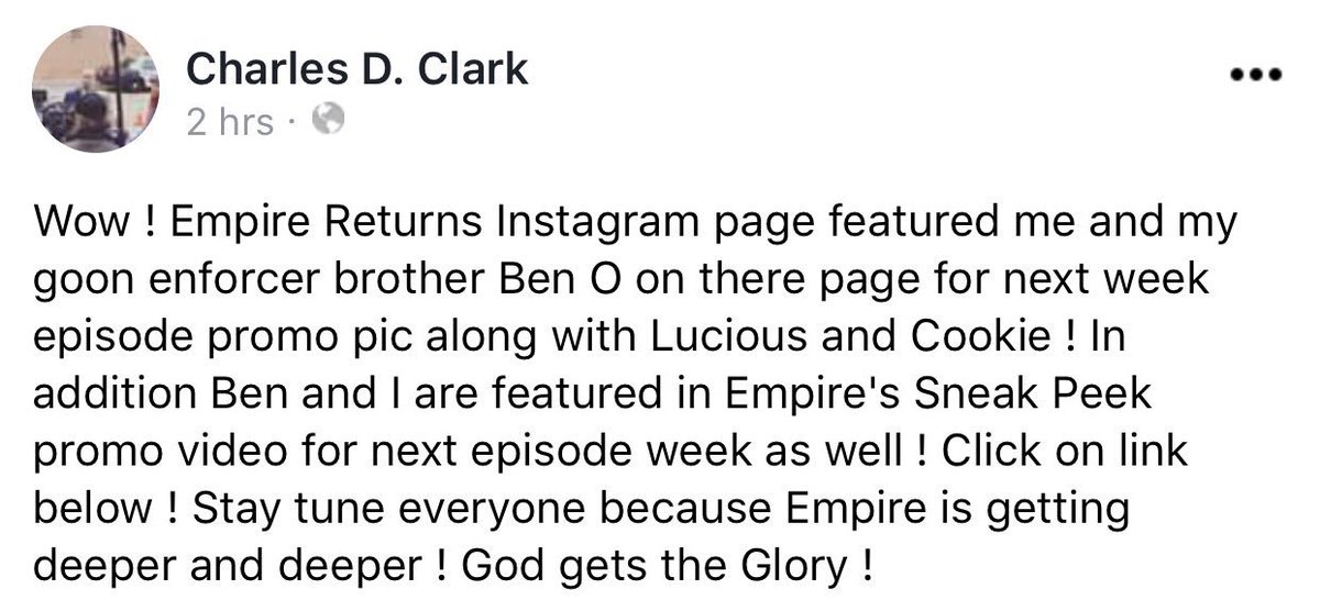 cclarkinspire7's tweet photo. #Empire #EmpireFox #RIPShine #TeamShine for life ! Stay tune everyone.... https://t.co/imPFn2sSab https://t.co/WcMN0sFj3t