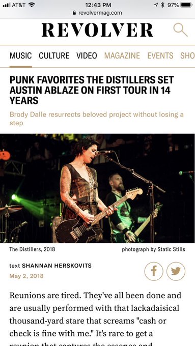 Thanks to @Revolvermag for featuring my work (@Static_Stills) in their latest article on @The_Distillers_<a class="tags" target="_blank" title="On Twitter" href="/?out=eyJ0eXAiOiJKV1QiLCJhbGciOiJIUzUxMiJ9.eyJpYXQiOjE3MjI5MjUxNDMsImlzcyI6InR3cG9ybnN0YXJzLmNvbSIsIm5iZiI6MTcyMjkyNTE0MywiZXhwIjoxNzU0NDYxMTQzLCJyZWRpcmVjdF91cmwiOiJodHRwczovL3R3aXR0ZXIuY29tL1Jldm9sdmVybWFnIn0.D_xO10gmEcum0mE6HYWERVDaugyWvXobHw-3uilU6rRml_S3XotlLwiJBi3wFnabKKkmGCImnwDArna6jrrg0A">@Revolvermag</a><a class="tags" target="_blank" title="On Twitter" href="/?out=eyJ0eXAiOiJKV1QiLCJhbGciOiJIUzUxMiJ9.eyJpYXQiOjE3MjI5MjUxNDMsImlzcyI6InR3cG9ybnN0YXJzLmNvbSIsIm5iZiI6MTcyMjkyNTE0MywiZXhwIjoxNzU0NDYxMTQzLCJyZWRpcmVjdF91cmwiOiJodHRwczovL3R3aXR0ZXIuY29tL1N0YXRpY19TdGlsbHMifQ.bL8PmGxnWQ0HX9trLa1K4lC9wWtCo2SKjcNqW2krl68uQy8X8W5wc3nZ9Ou3fBZg7XwAkoBdW5KROpBmwdYTgQ">@Static_Stills</a><a href="/tag/canon"class="tags"><span>#canon</span></a><a href="/tag/livemusic"class="tags"><span>#livemusic</span></a><a href="/tag/punk"class="tags"><span>#punk</span></a><a href="/tag/femalephotographer"class="tags"><span>#femalephotographer</span></a><a href="/tag/brodydalle"class="tags"><span>#brodydalle</span></a>