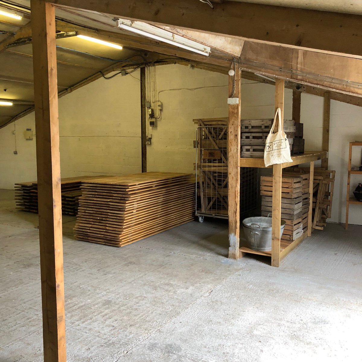 First round of stock arrived today at <a href="/rustichireltd/">Rustic Hire</a> #Cheshire .. #watchthisspace #weddings #party #event #Rustic #vintage #tables #chairs #bars #Barrel #woodwork #Sustainability #furniture #unique #character #love #fun