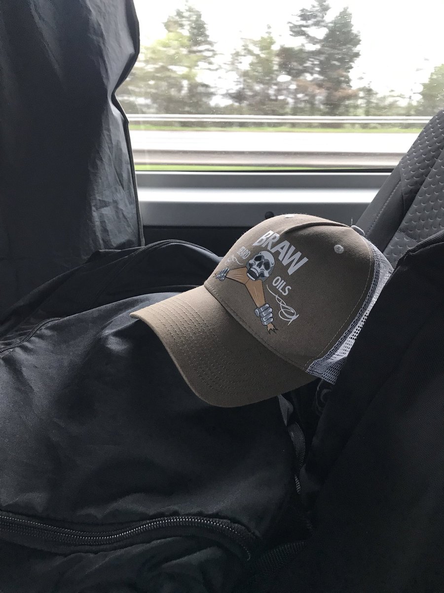 mrjasonsweeney's tweet photo. On route down south for gigs and new video and I have my trusty @BrawBeardOil cap to keep me going! #thekinglot #bigfoot #newvideo #rockandroll #rockband #aworldwithoutevil #wigan #soldout #brawbeardoil https://t.co/q2nYlEpoSi