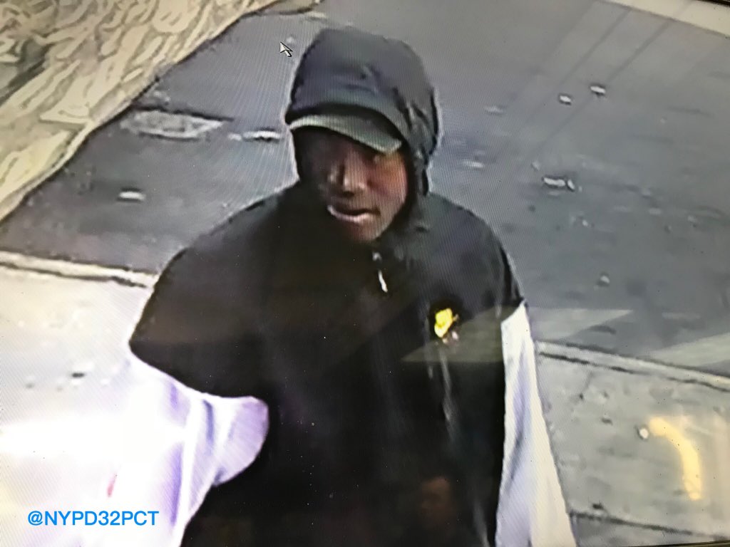 NYPD32Pct's tweet photo. UPDATE IN RE: FOUND CHILD We need your help in identifying and the whereabouts of this individual who was last seen with the found child at W. 132nd St. Please notify #32Pct Det. Capo at 212-690-6315 or Detectives @NYPDPBMN 212-694-1093. https://t.co/57v2O9quO4