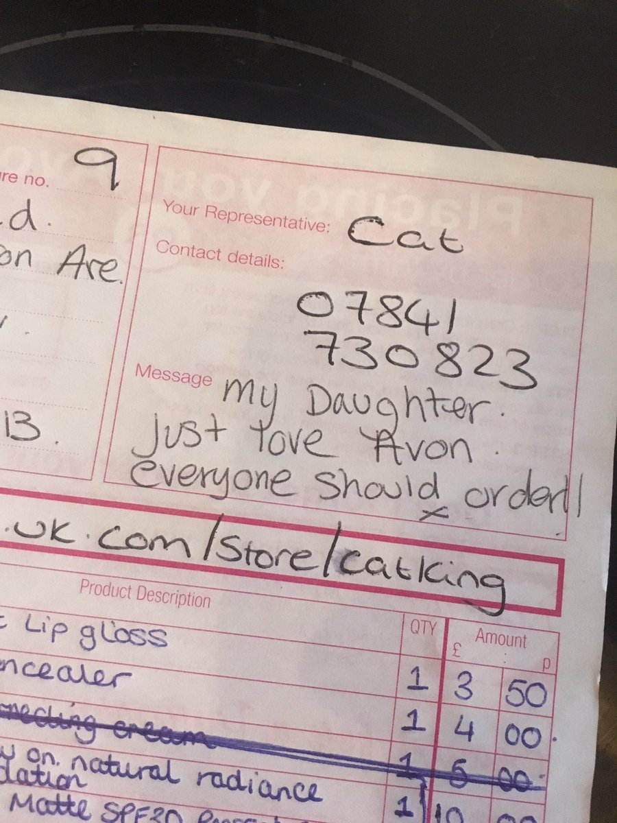 ❤️ my message from one of my customers today 😍 I actually love my job! 
🌟 Avon.uk.com/store/catking take a look for yourself to see why everyone loves our products! 🛍 #Avon #workingmum #lovemylife #beauty