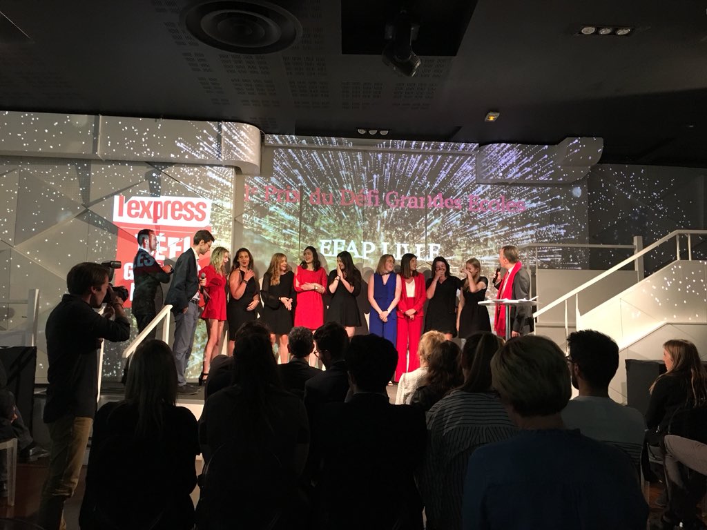 🎉🏆🥇 Bravo à <a href="/DefiExpressEfap/">Défi l'Express Lille</a> qui monte pour la 3ème année consécutive sur la première marche du podium ! Bravo à vous 😍 #DefiLExpress