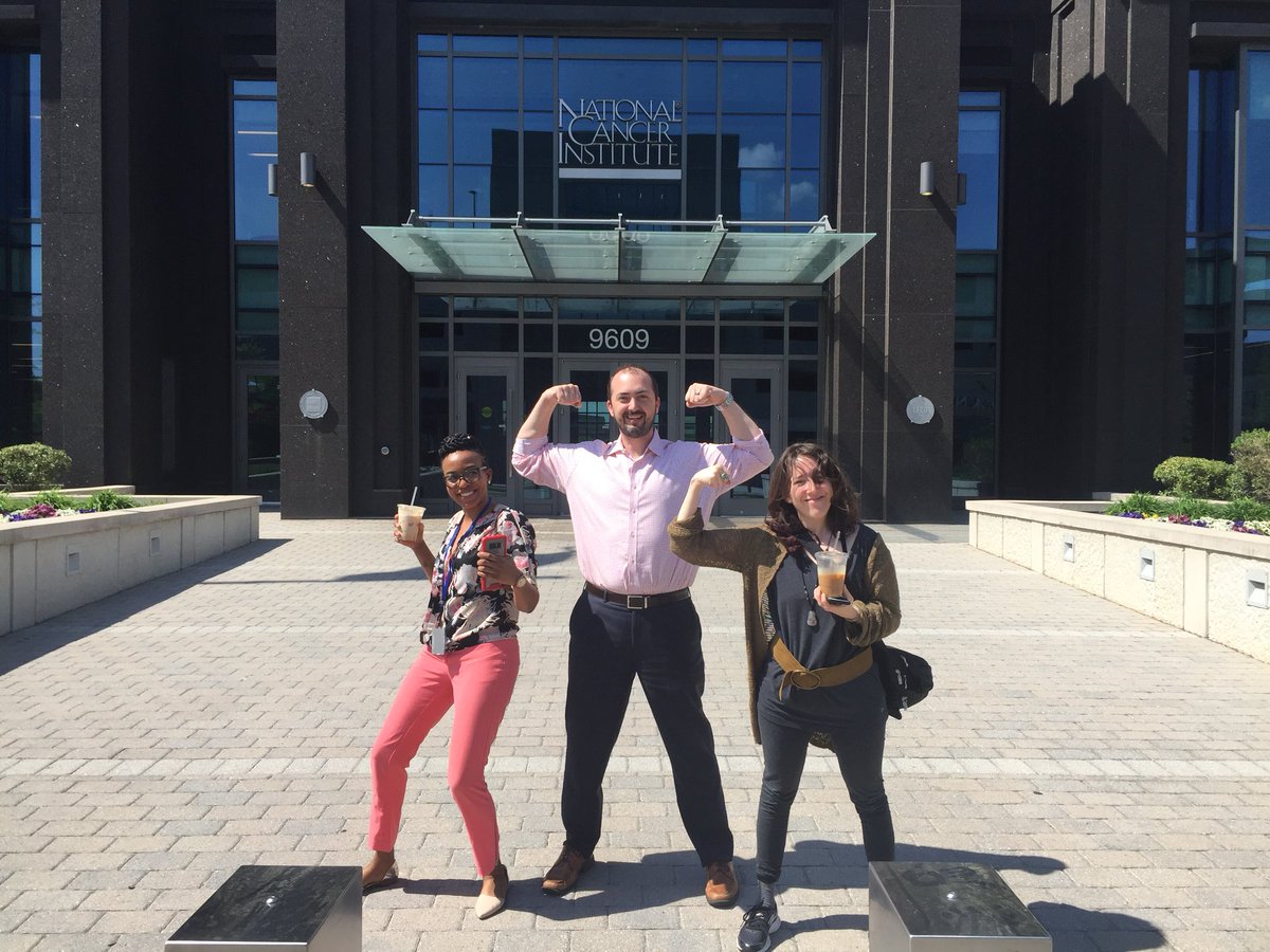 BiotechMd's tweet photo. Showing my support &amp; sharing the message for @ZachingVsCancer Day w/ some new friends at the  @NCIResearchCtr @theNCI #zachingVsCancer https://t.co/wsq7kIBc8n