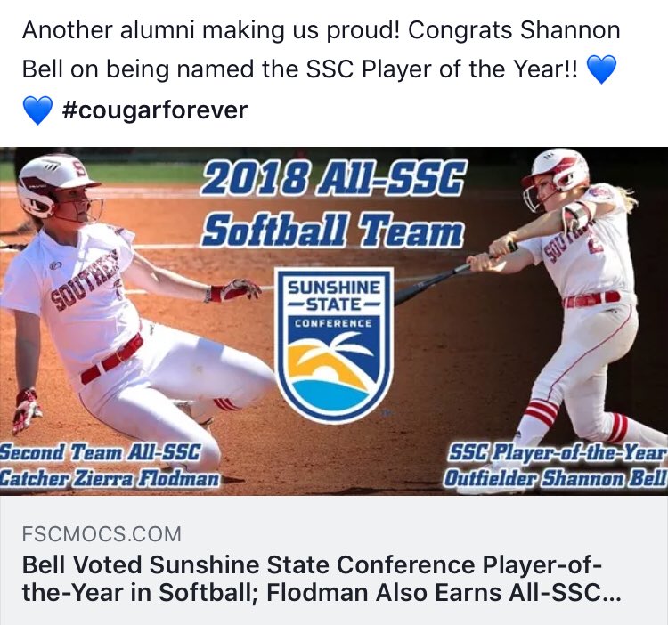 Cougar Softball tweet media
