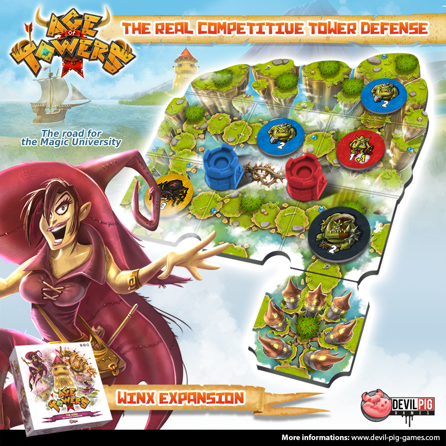 Devil_Pig_Games's tweet photo. AGE OF TOWERS

The flying city of the Magic University moves according to its desires and needs, but magic becomes rare and the city descends. Will magic crystals be their salvation?

https://t.co/EFMp6kxg2d

#AgeofTowers #DevilPig #boardgames #j2s https://t.co/329vXxl7r6