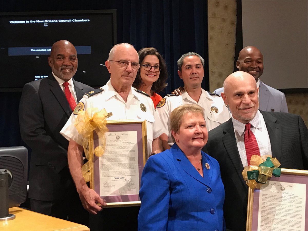 CouncilmanGray's tweet photo. Last day at City Council, honoring Geaux Blue organizers who  work with police to make life better. https://t.co/x1GgJiQuQI