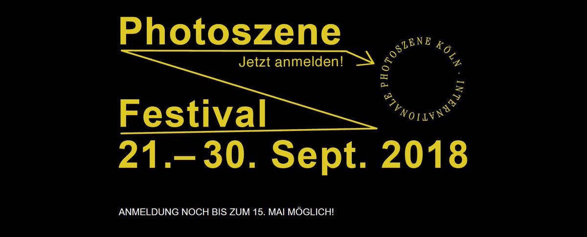 Wir gehen in die Verlängerung! Noch bis zum 15. Mai könnt ihr eure Fotoausstellung für das Photoszene-Festival 2018 anmelden!
photoszene.de
