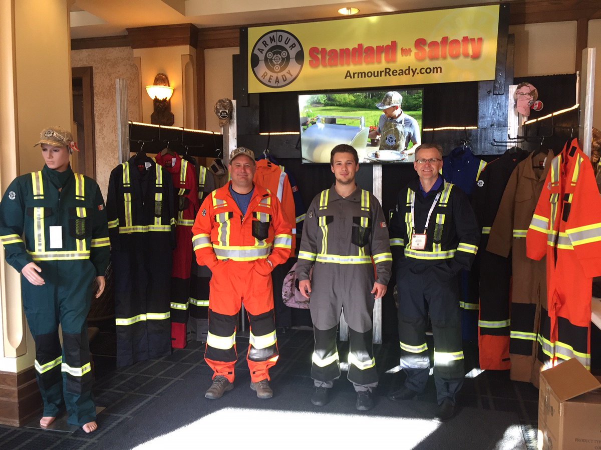 armourready's tweet photo. Here is a quick look from our 2018 Petroleum Safety Conference booth. #2018PSC #platinumsponsor #workersafety #conference #banff #oilandgas #safety #coveralls #armourready #workwear #safetygear https://t.co/1aLgKpHry3