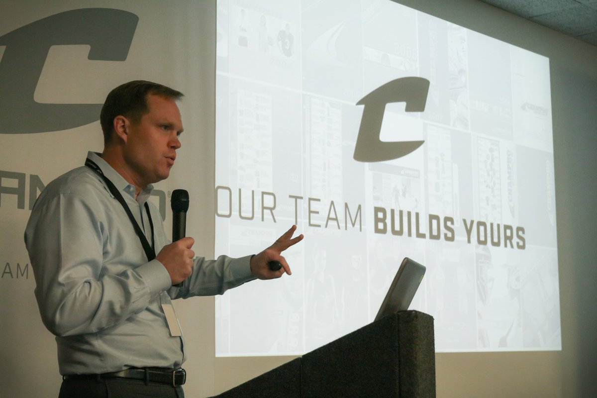 Ryan Hunt, President, announces our new slogan 'Our Team Builds Yours'. From our customer service team, to our production teams around the world, we are dedicated to providing your team with the best sporting goods equipment in the industry! #ourteambuildsyours #otby