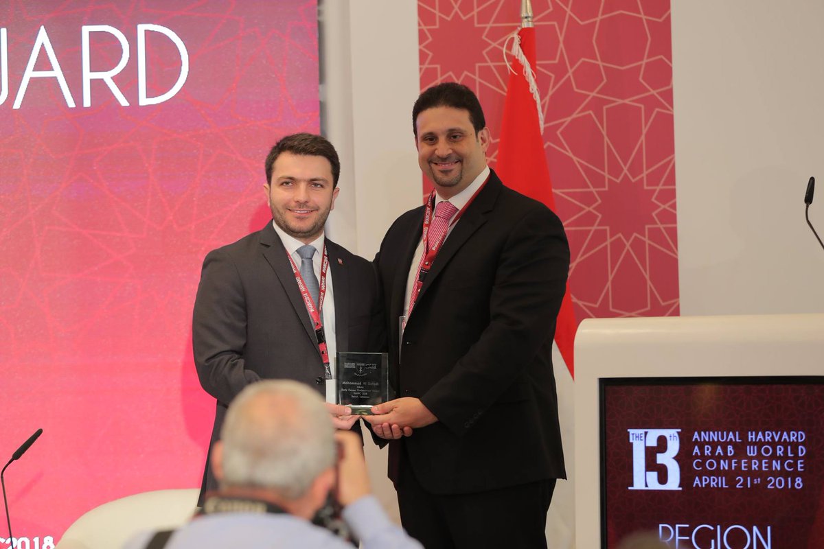 Harvardarabaa's tweet photo. HAAA Early Career Award goes to: Dr. Mohamed El Safadi, a global health executive working on fighting the current paralyzing polio outbreak in Syria &amp; coordinating with different stakeholders to design polio transition plans for countries in the region. #HAWC2018 https://t.co/JNOOKFdcn9