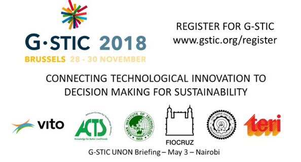 BelgiuminKenya's tweet photo. Opening remarks by Ambassadors Nihon (BE) &amp; Coimbra (BR) at the #GSTIC UNON briefing. The Global Sustainable Technology &amp; Innovation Conference series is co-hosted by 6 independent not-for-profit technological research organizations supporting the achievement of the SDGs. https://t.co/LzmecDmSJi