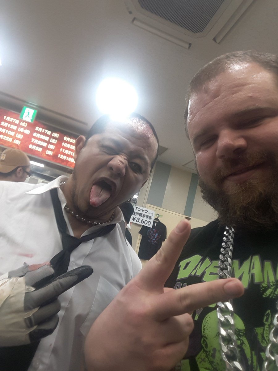 OneManKru's tweet photo. My old tag-team partner "Crazy Monkey" Jun Kasai @crazymonkey0901 He probably hates me, but I still love him ☺ https://t.co/9ucCPSStry