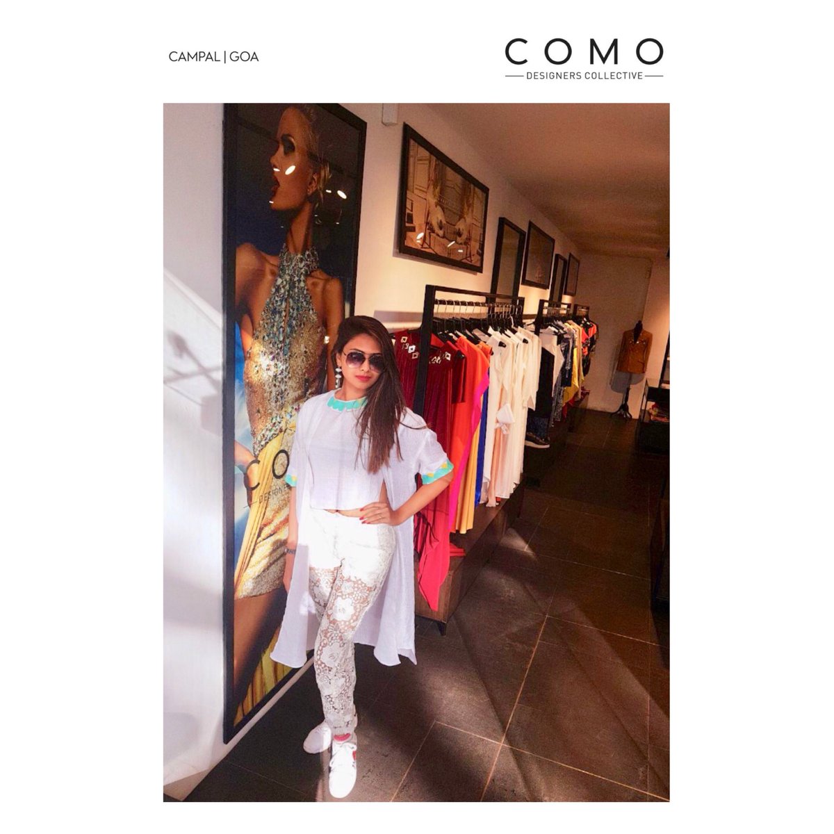 como_collective's tweet photo. Ramp to reality. 

Como is so excited with super stylish client @sonikaroy_official Lifting the spirits in summer of holiday in @iamkenferns &amp; @morpunk. 

Making Goa more stylish!

C O M O X C L I E N T S T O R I E S

#becomo #como #missindiaasia #asiabeautypagent https://t.co/yprGcAf9r8