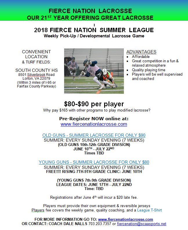 FierceNationLax's tweet photo. @FierceNationLax Summer League registration is now open!  Pre-register for Men's League, Summer Pick-up Leagues for rising 7th-12th grades, or for Travel Team try-outs!

Retweet &amp; we'll PM you with discount code for $10 off league registration, if you register by 5/13. https://t.co/U7JS55xzeV