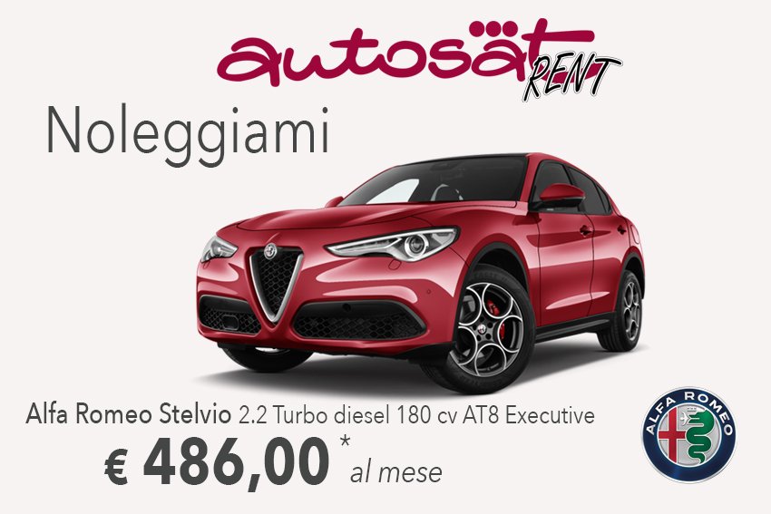 GruppoAutosat's tweet photo. Suv più veloce della sua categoria adesso può essere tuo con la promo #NOLEGGIAMI #AutosatRent!
#ALFAROMEO #Stelvio 2.2 Turbo Diesel 180cv At8 Executive
Sei un professionista con partita iva?
Clicca qui >>> https://t.co/0cnkHQFCCF https://t.co/RgpeoXKhAN
