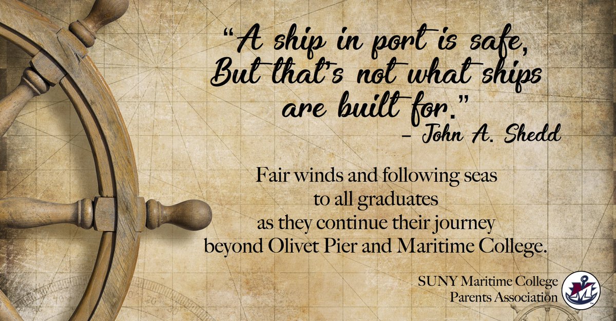 MaritimeParents's tweet photo. Best wishes to all of tomorrow's @MaritimeCollege #graduates and a special congratulations to all our members who have grown from nervous 1st year members to proud confident parents! #MaritimeProud! https://t.co/rJNYONbKvz