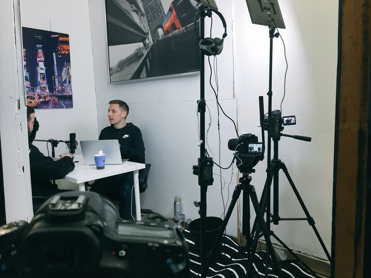 FourCreatives's tweet photo. Behind the scenes of the BoyTown Podcast 👀

🎙 Audio podcast is now available
🎥 Video podcast will be live tomorrow https://t.co/dYJf8AnygH