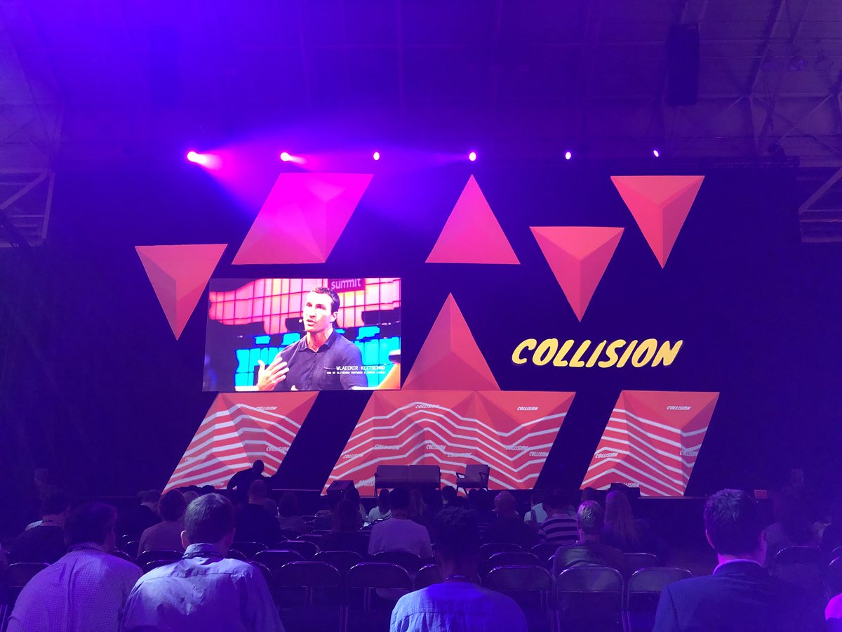 KaDe_Do's tweet photo. Last day of the #CollisionConf starts in a few min! Excited to see @wyclef @SophiaBush #startups and many inspirational talks! @DigitalLife_DAI @SIC_io https://t.co/p87uK7HT5s