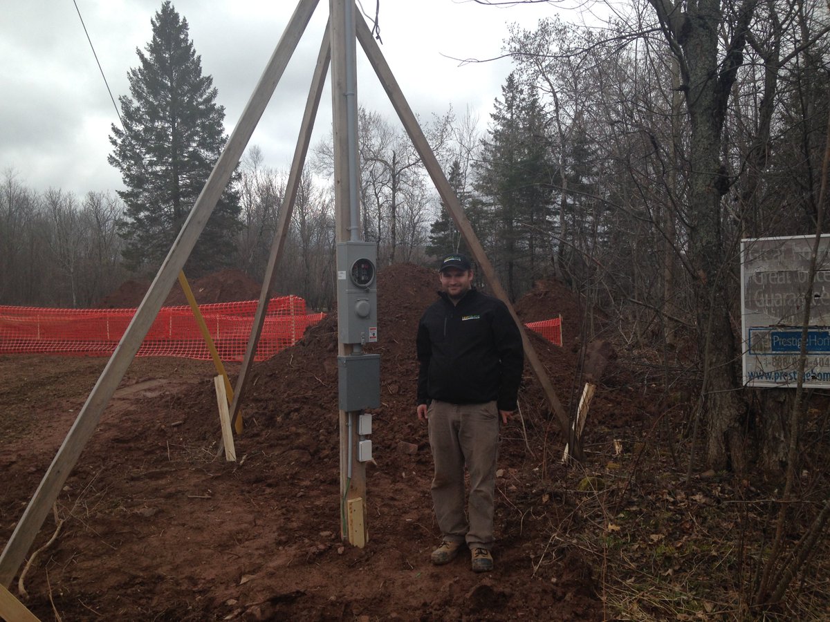 WattsourceNB's tweet photo. We're expanding.  Wattsource is pleased to announce the recent hiring of Adrien Poirier as Électricien PLUS.  Adrien is a Red Seal Certified electrician and a great addition to our team.  Welcome aboard!  (pic below in Sussex for new home build this June). https://t.co/EjrXvHqkbm
