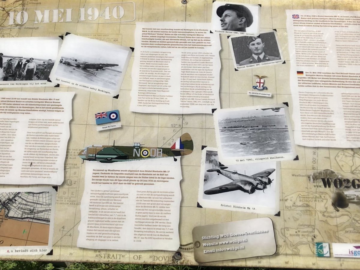 Remembering our aircrew who ditched their Blenheim aircraft in the water on 10 May 1940 at Herkingen