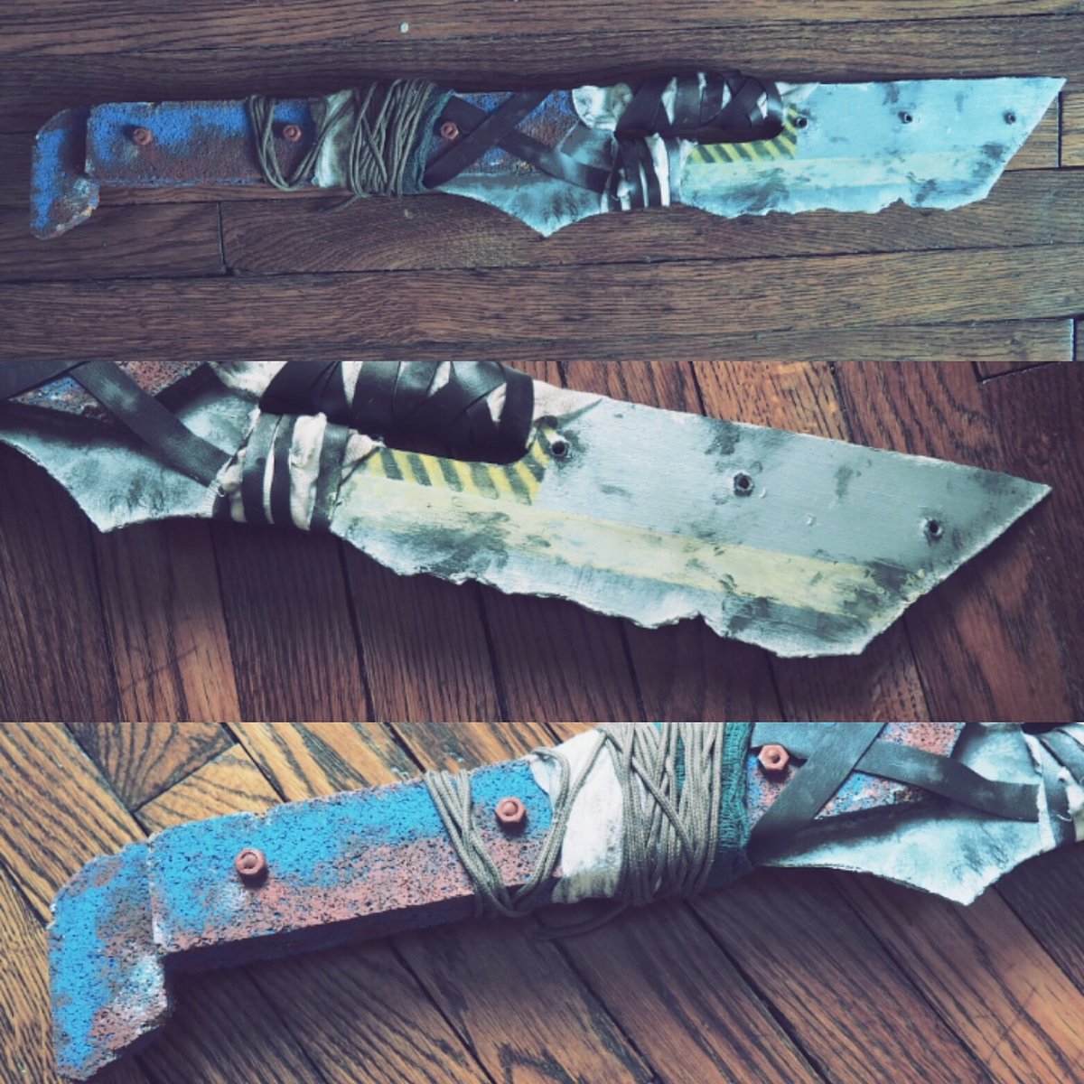 ZaelyaCosplay's tweet photo. Machete Shadow Of The #TombRaider 
From a #conceptart before the #gearguide 
We can see this Machete in the trailer too ;)
Made by myself ^^
Enjoy! 
#LaraCroft #ShadowoftheTombRaider #SOTTR #cosplay #cosplayer #machete #render https://t.co/IYlli9KWeb