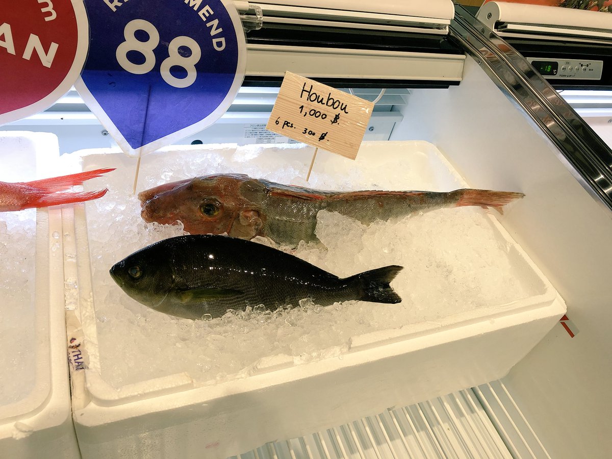 RatasitC's tweet photo. อาหารทะเลสดๆ น่าทานมากครับ | Fresh fish and shellfish await diners at Isetan #Bangkok #food #foodie #Foodiechats @FriendsEAT @sushipro https://t.co/767waGjCEB